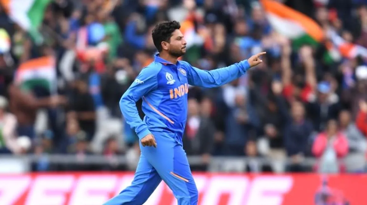  Kuldeep yadav Photograph:(AFP) 