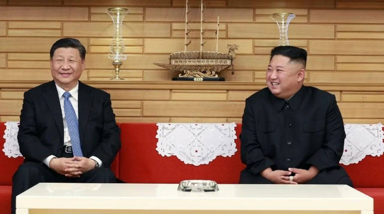  Xi Jinping and Kim Jong Un Photograph:(Reuters) 