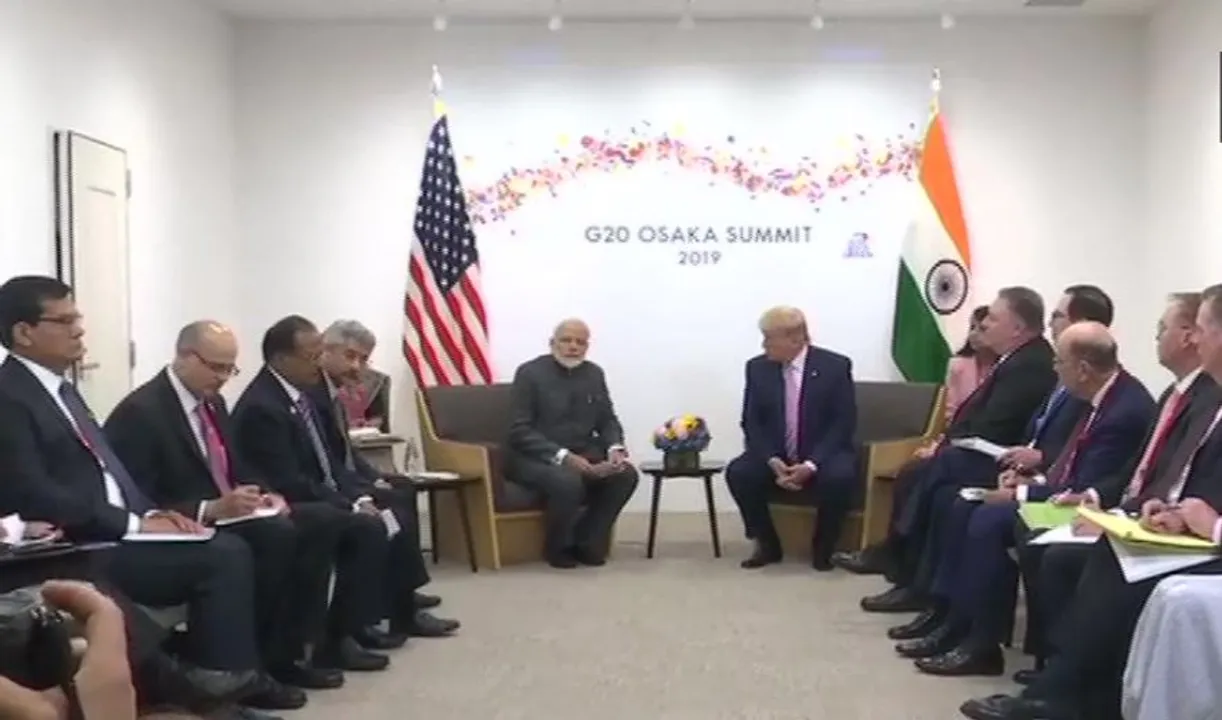  PM Modi- Donald Trump  Photograph:(ANI) 