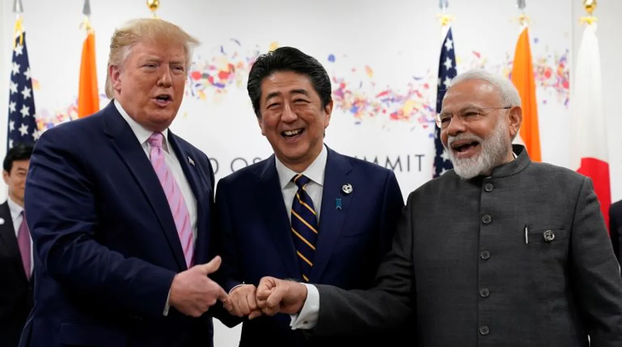  JAI- Modi, Abe, Trump Photograph:(Reuters) 