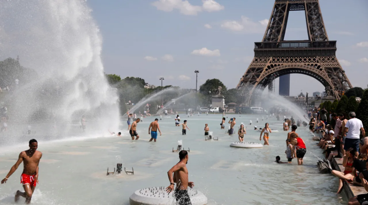  Heatwave in France. Photograph:(Reuters) 