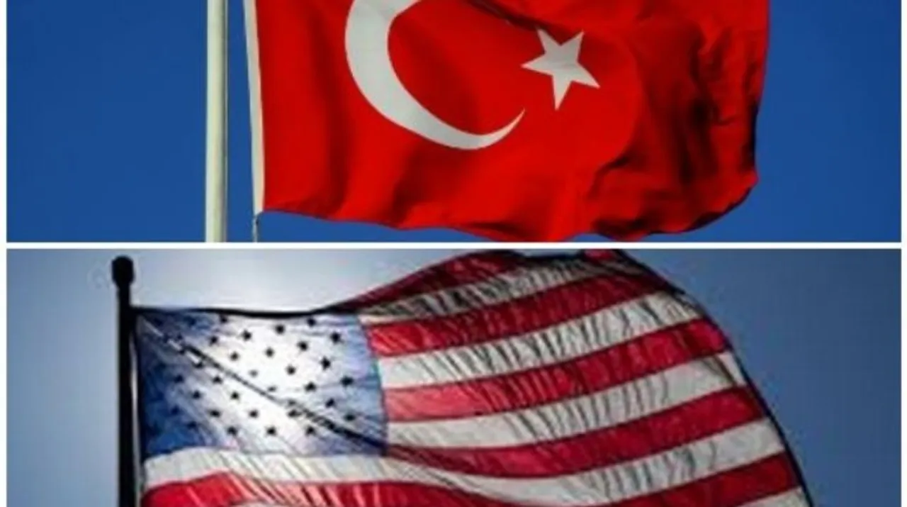  Turkey and US flag Photograph:(ANI) 