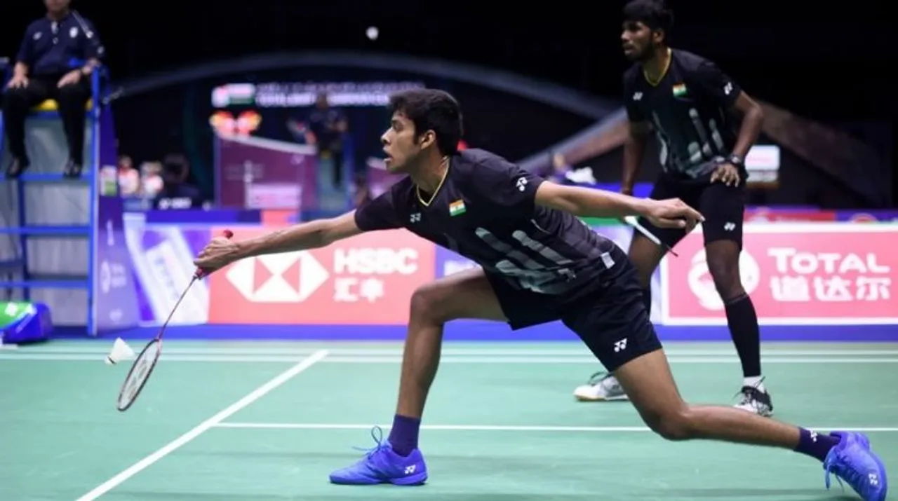  Chirag Shetty, Reddy Satwiksairaj Rankireddy Photograph:(AFP) 