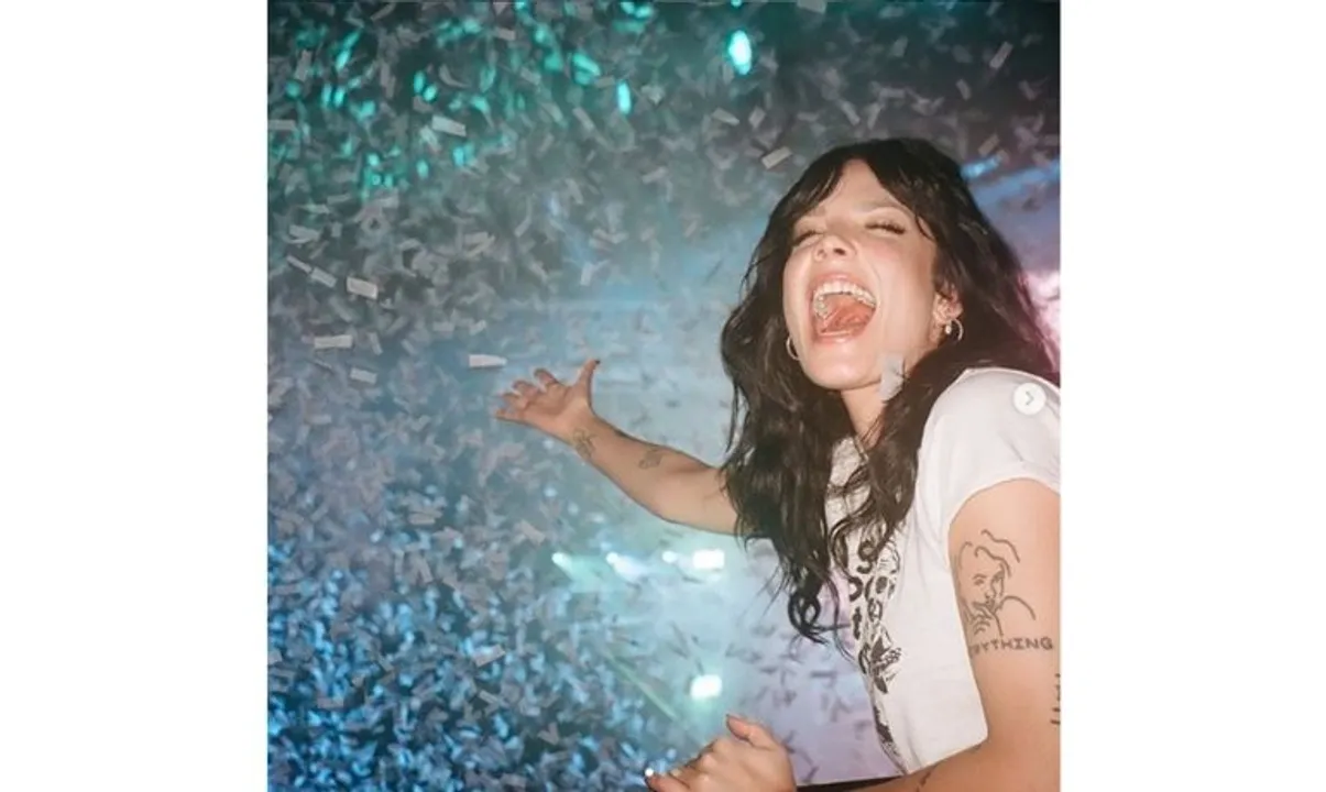  File image of halsey (image via a Instagram/iamhalsey) Photograph:(Instagram) 