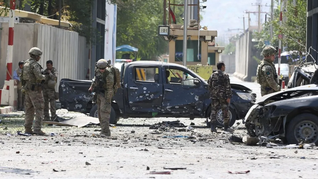  Bomb Blast in Kabul, Afghanistan Photograph:(Reuters) 