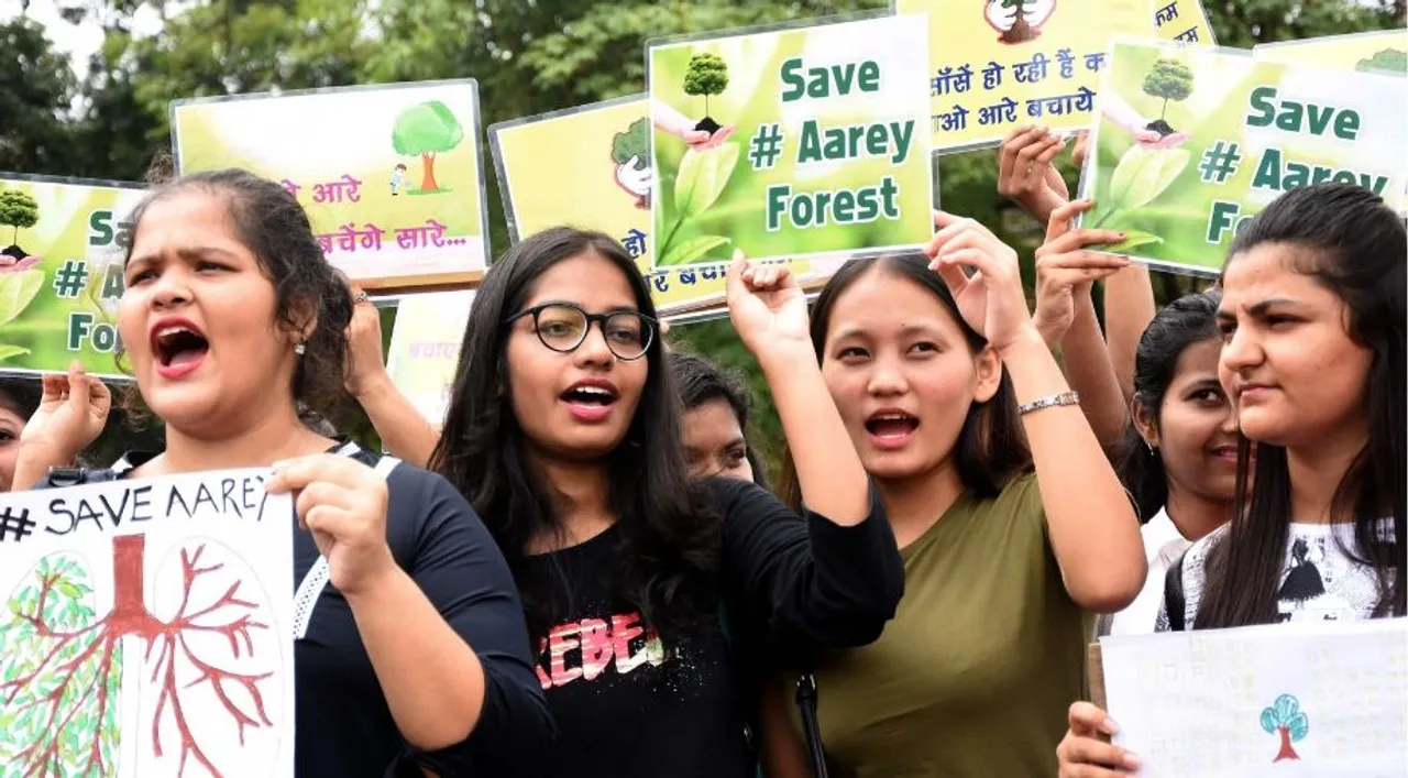  Aarey forest protest Photograph:(ANI) 