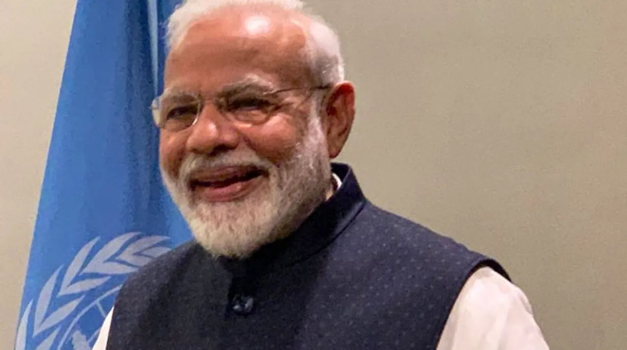  PM Modi at UNGA. Photograph:(X) 