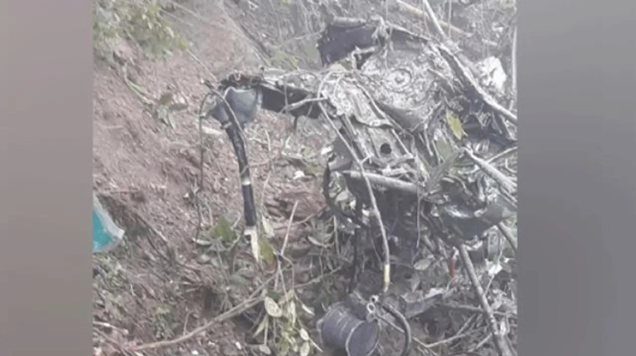  IAF crash Photograph:(ANI) 