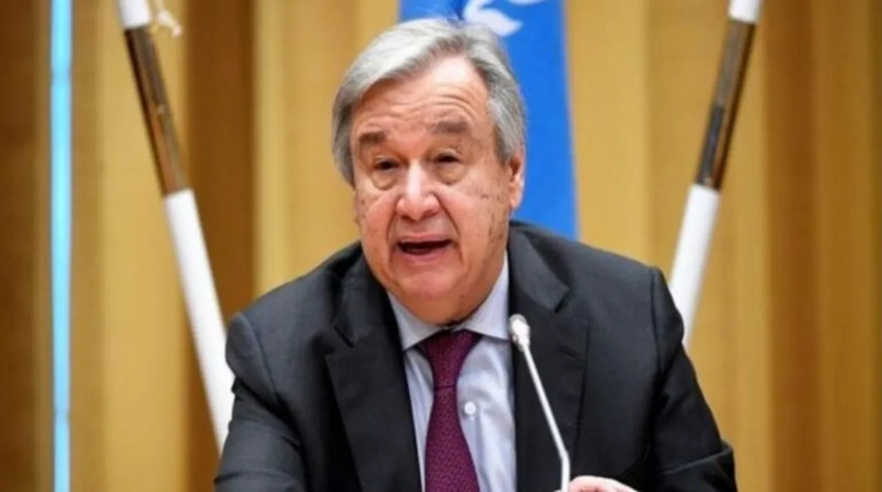  U.N. Secretary-General Antonio Guterres Photograph:(ANI) 