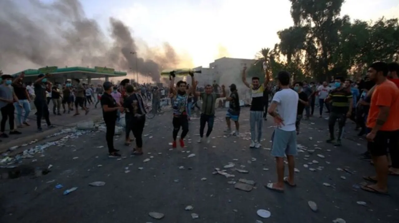 protest  Photograph:(Reuters) 