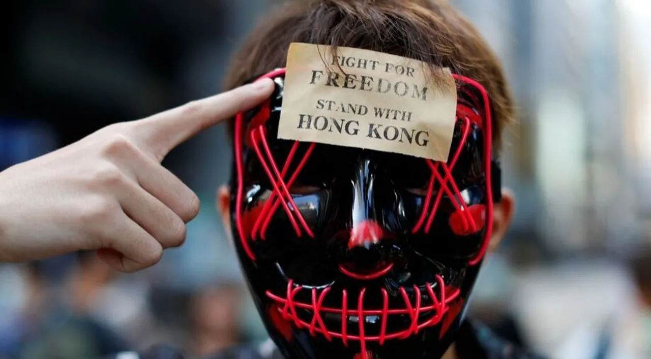  Hong Kong protest Photograph:(AFP) 