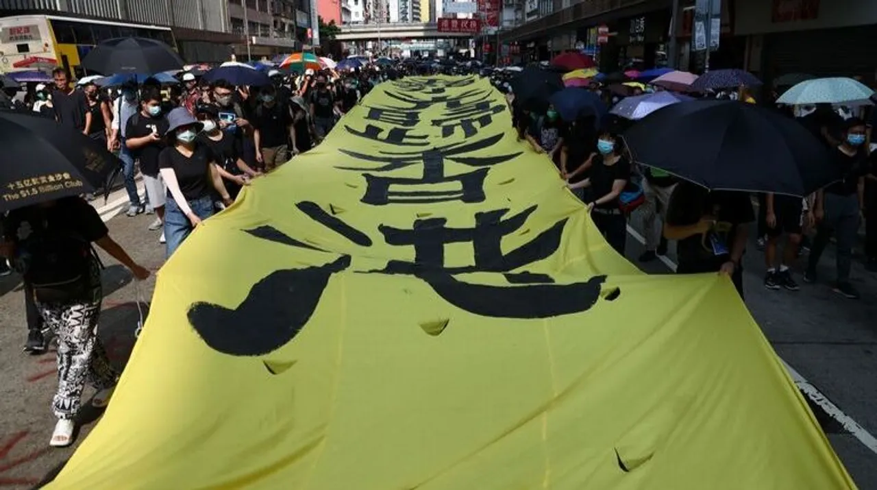  Hong Kong Protests Photograph:(Reuters) 