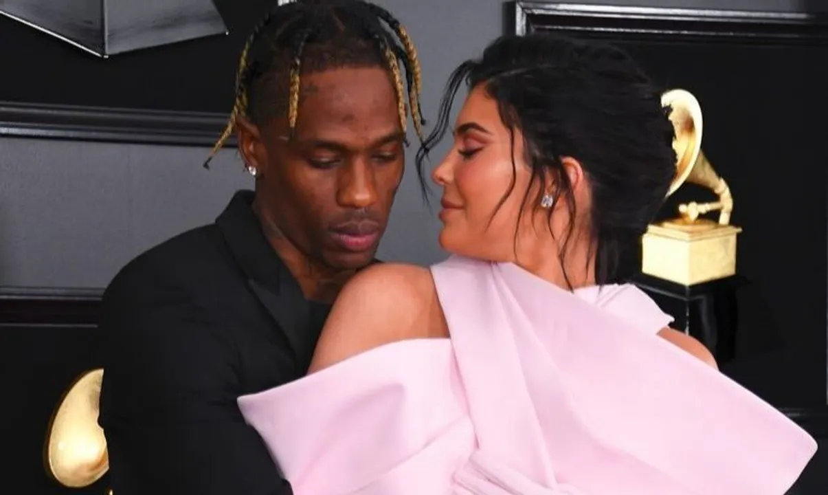  File image of Kylie Jenner and Travis Scott Photograph:(AFP) 