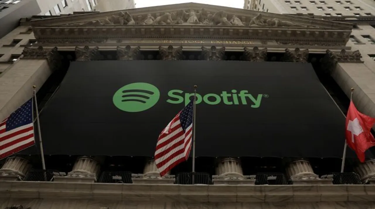  The Spotify logo Photograph:(Reuters) 