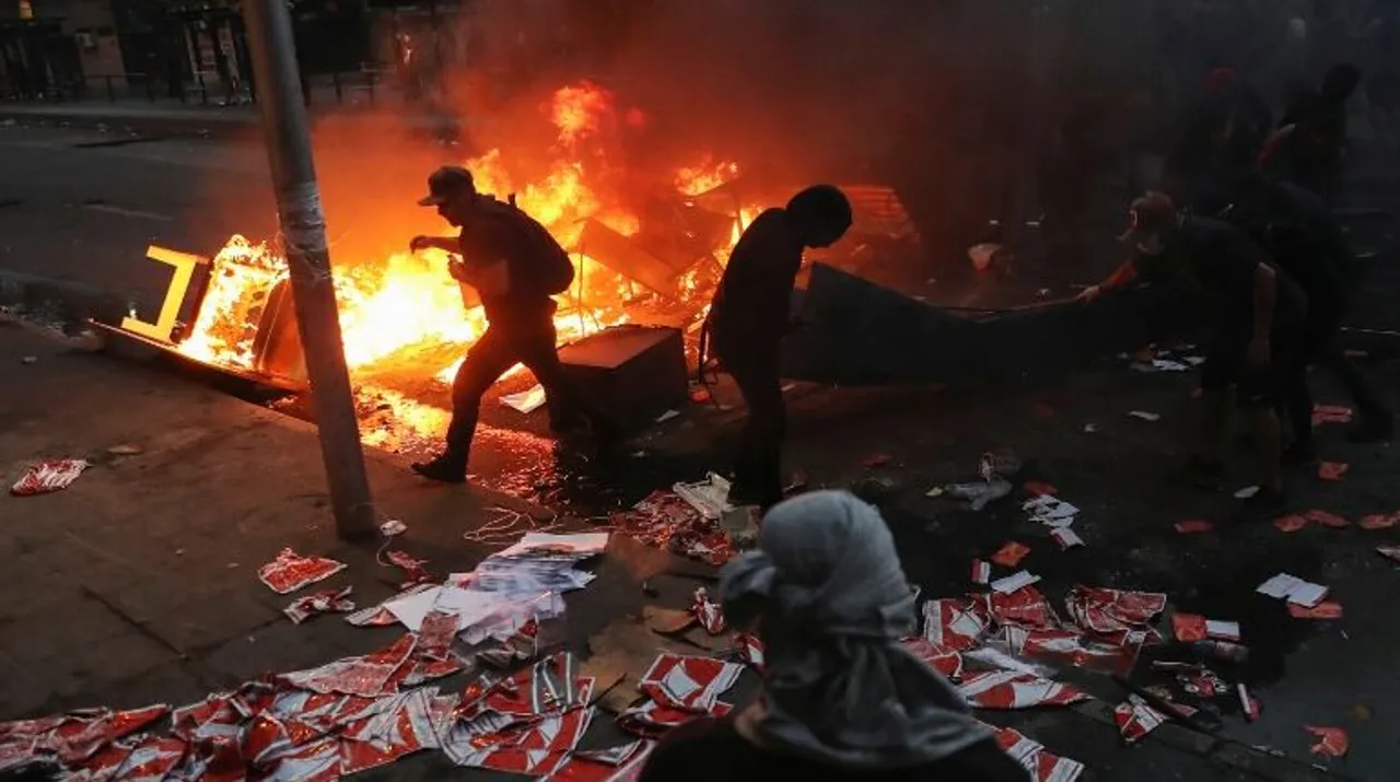  Chile protests Photograph:(Reuters) 