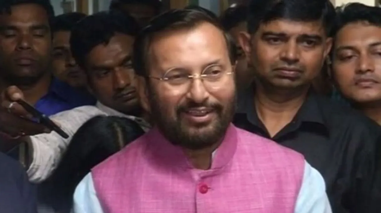  Information and Broadcasting Minister Prakash Javadekar Photograph:(ANI) 