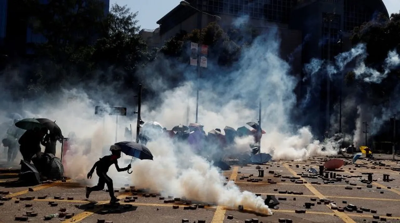  Hong Kong protests Photograph:(Reuters) 