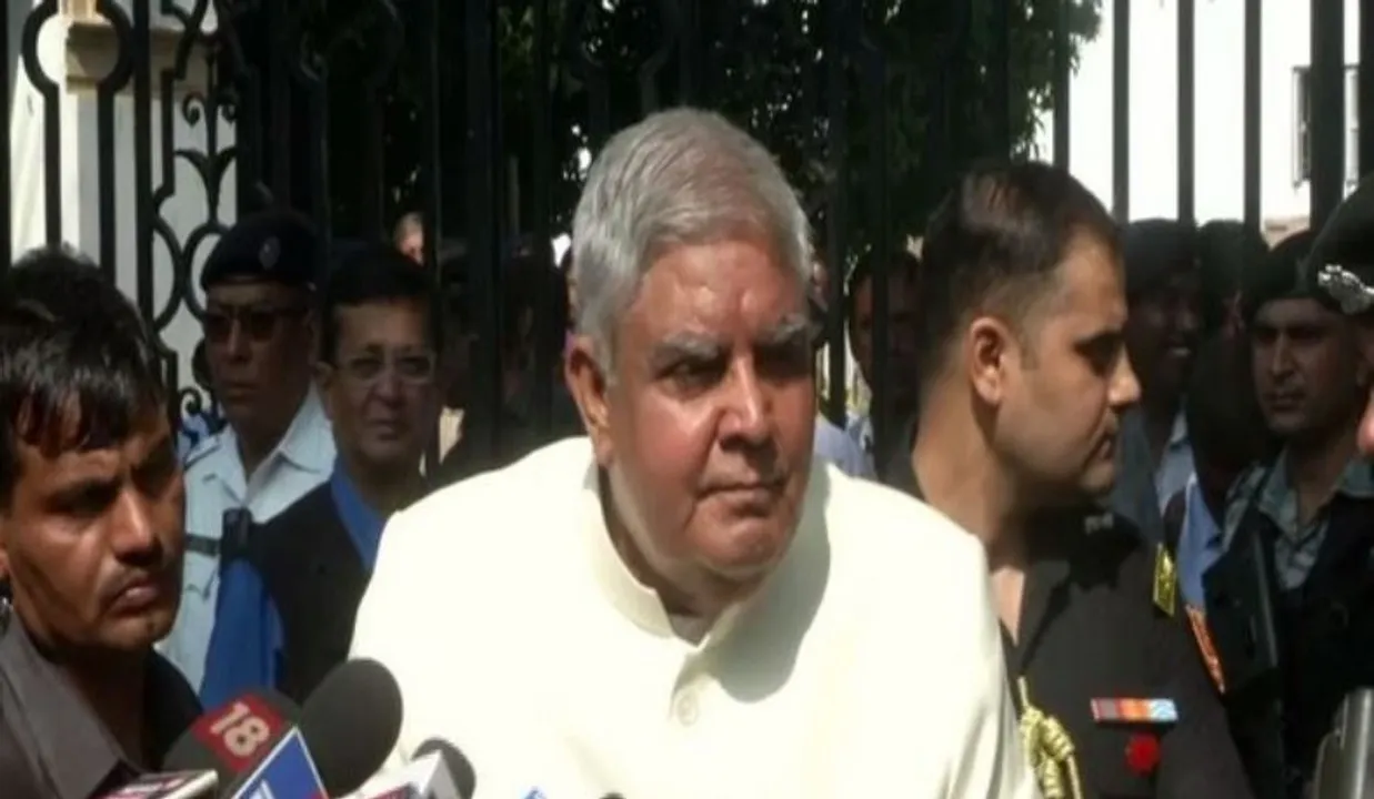  West Bengal Governor Jagdeep Dhankar Photograph:(ANI) 
