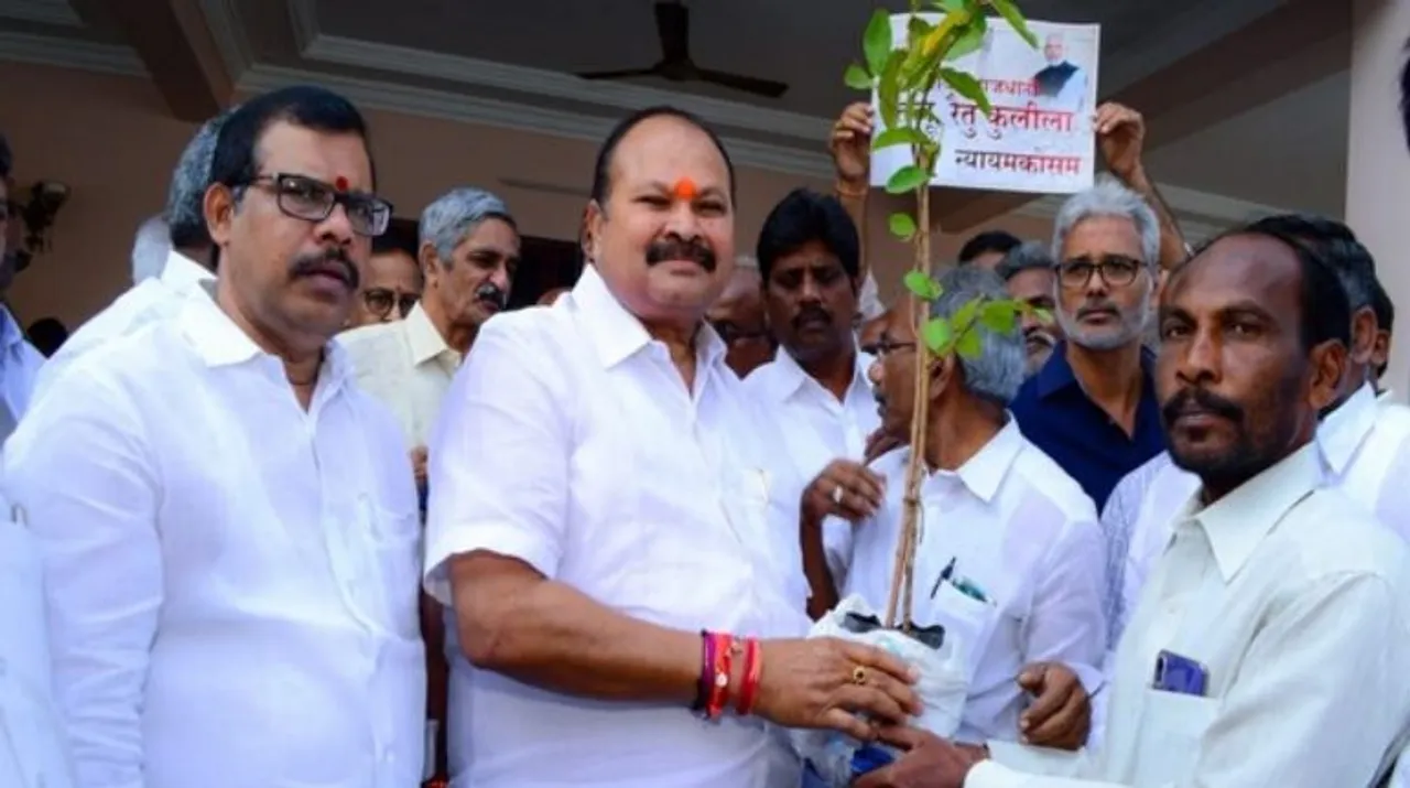  Andhra Pradesh BJP President Kanna Lakshmi Narayana Photograph:(ANI) 