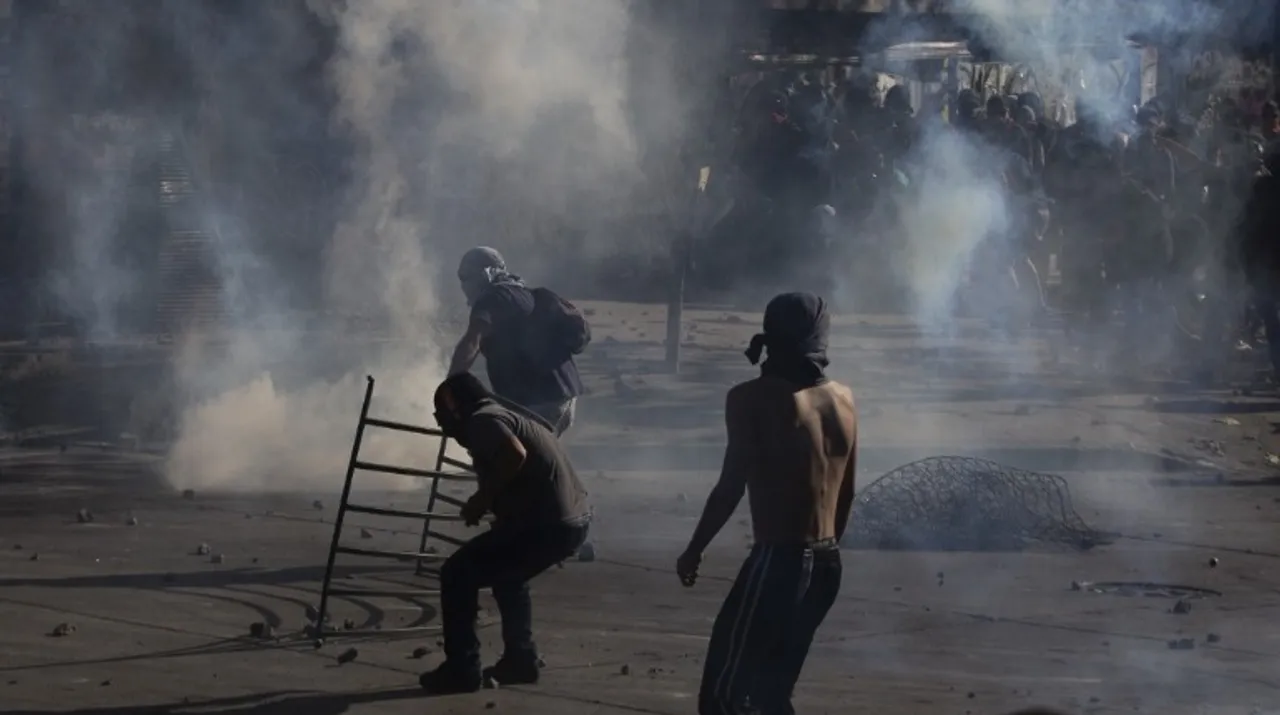  Chile protests Photograph:(AFP) 