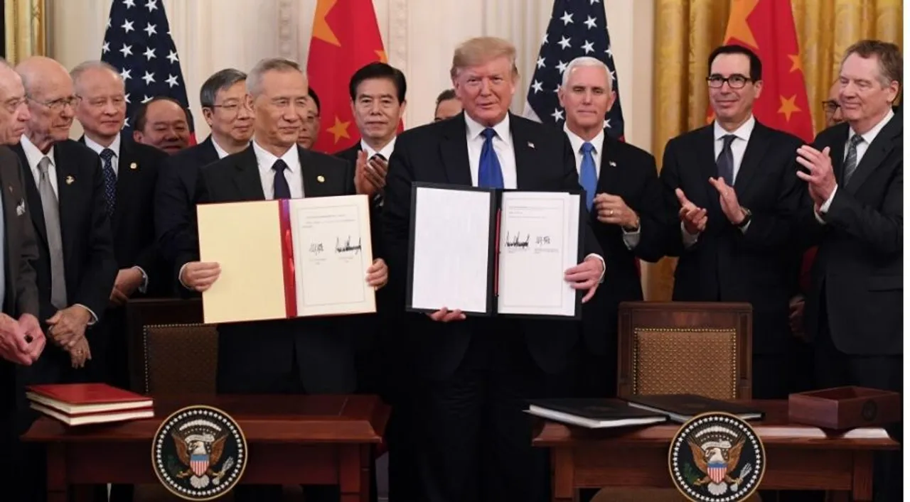  US-China trade deal Photograph:(AFP) 