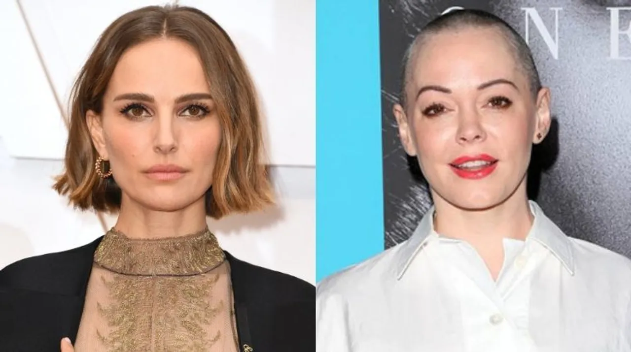  Natalie Portman and Rose McGowan Photograph:(AFP) 