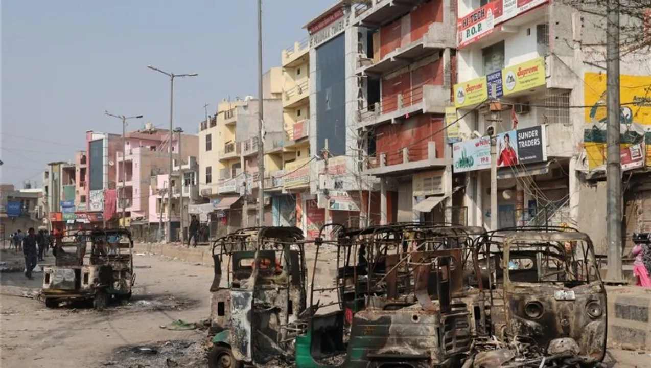  Delhi violence Photograph:(IANS) 