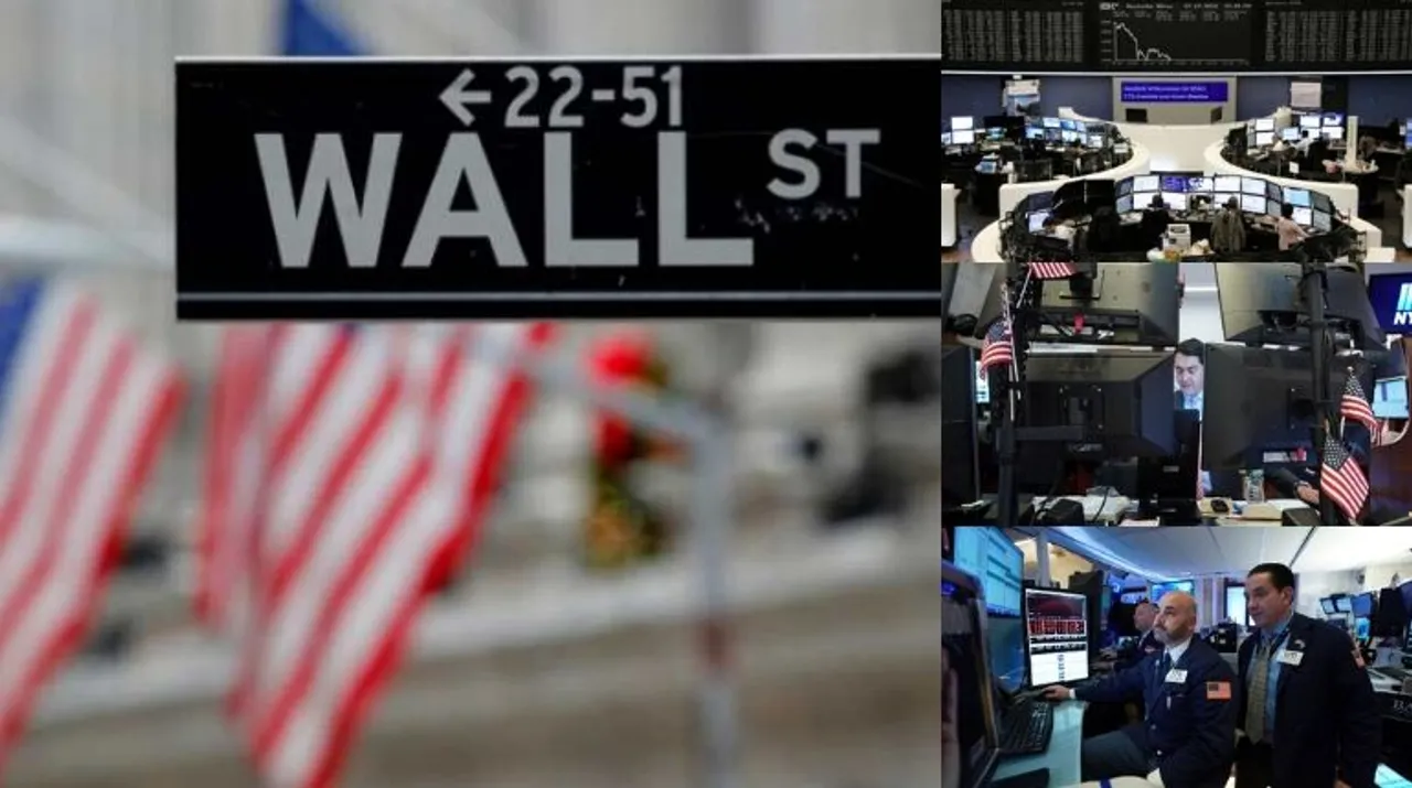  Wall Street: Stocks Collage Photograph:(AFP) 