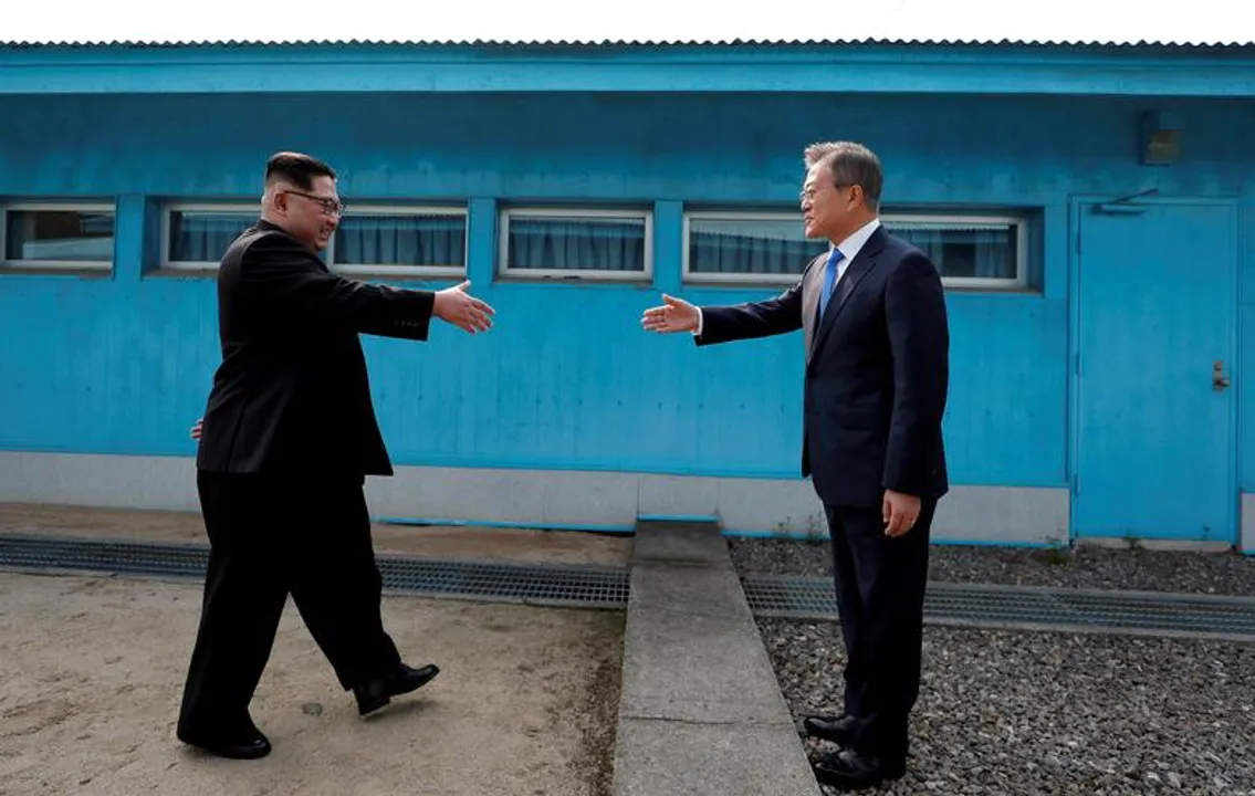  The Koreas -- North and South Photograph:(Reuters) 