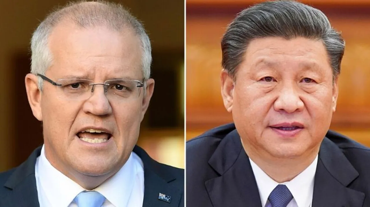  Morrison and Jinping Photograph:(X) 
