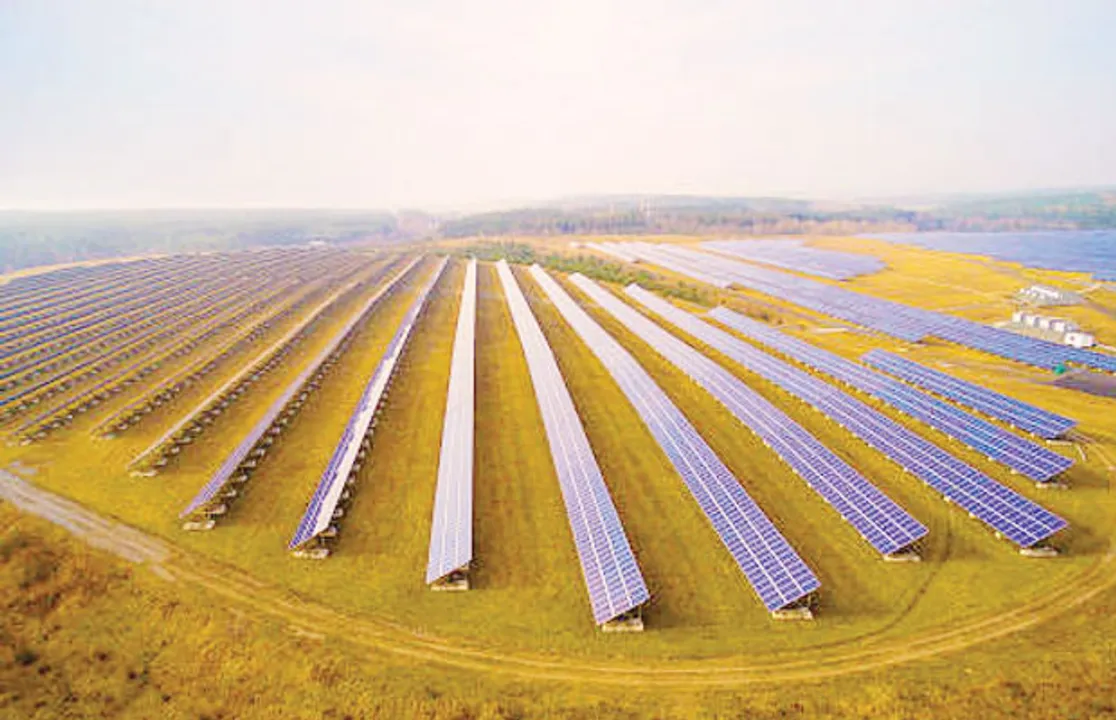  Solar power project Photograph:(PTI) 