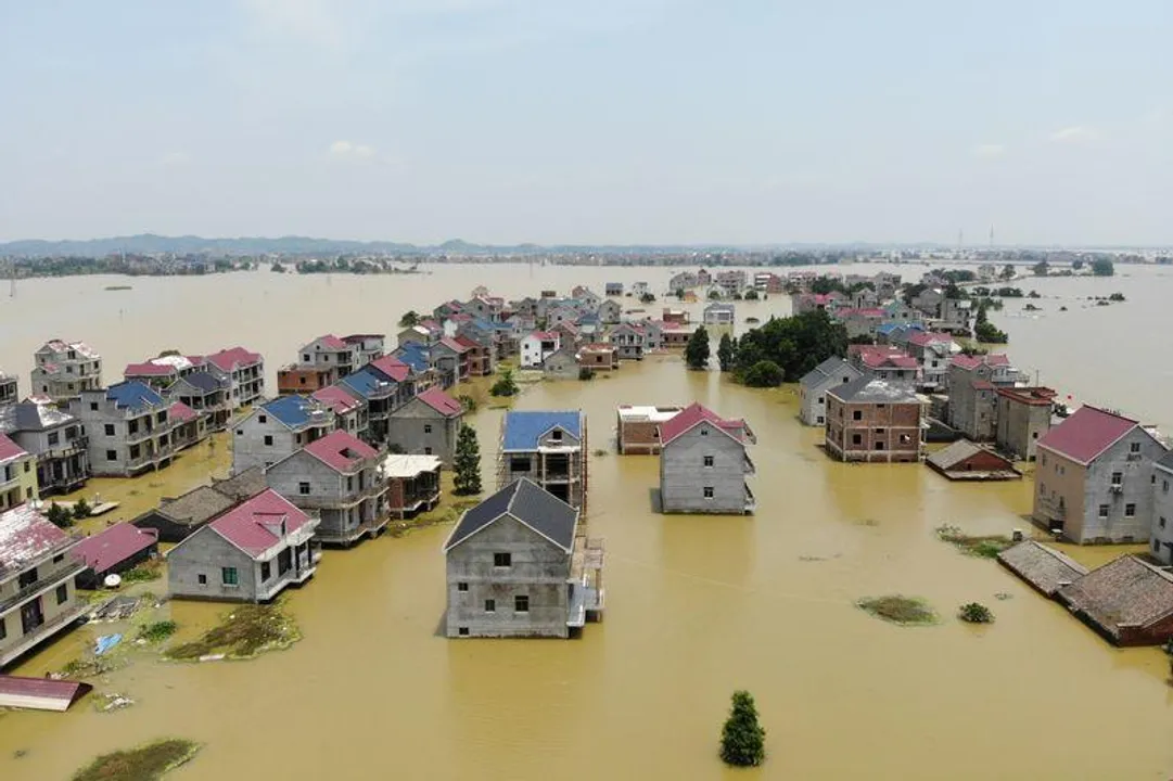  Floods in China Photograph:(Reuters) 