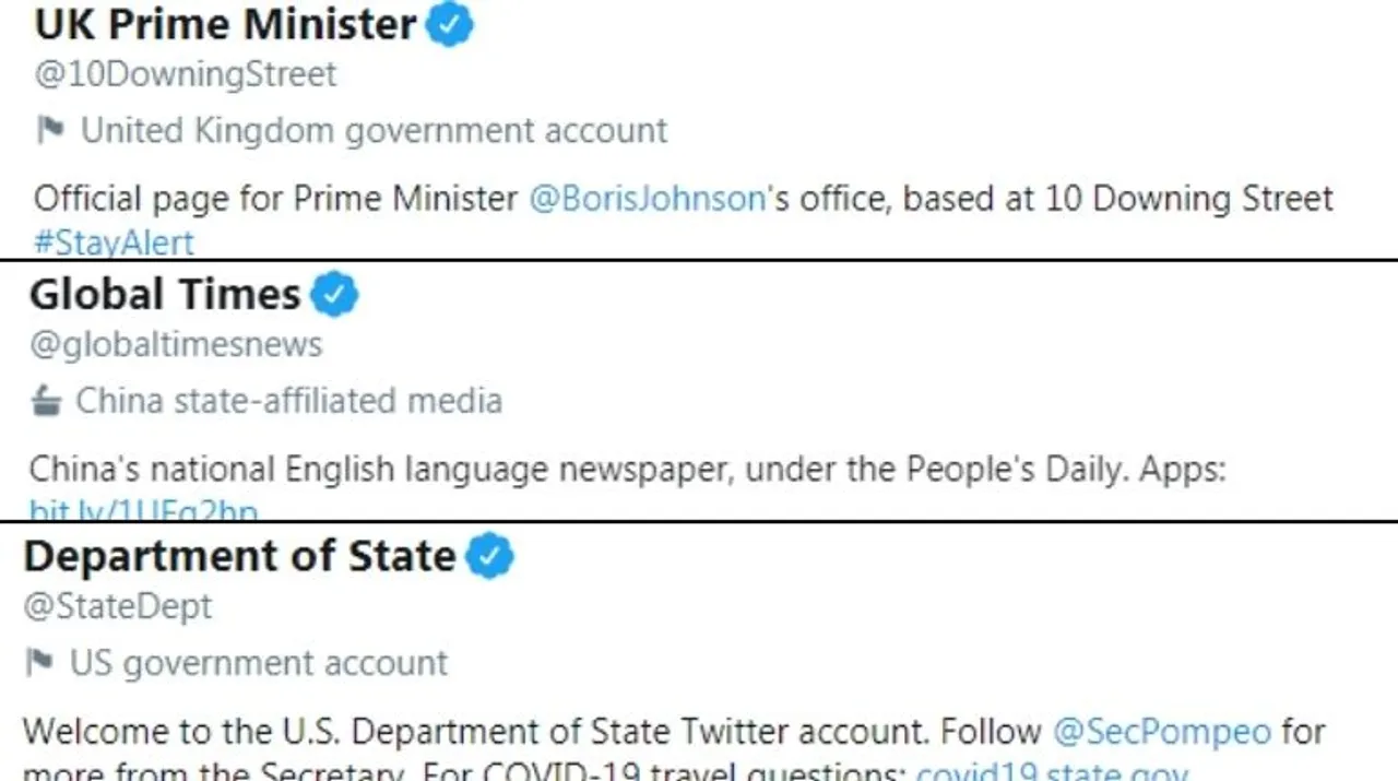  Twitter places labels on state-owned accounts Photograph:(WION Web Team) 