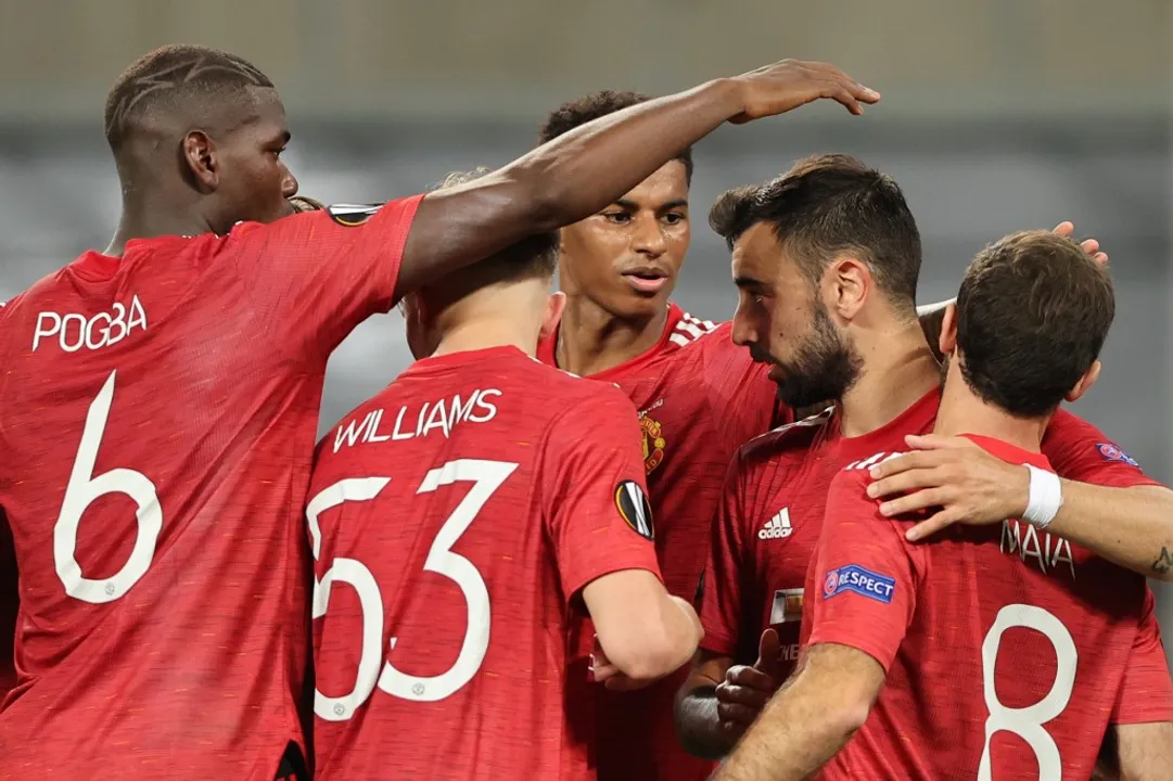  Fernandes penalty lifts Man Utd past dogged Copenhagen Photograph:(AFP) 