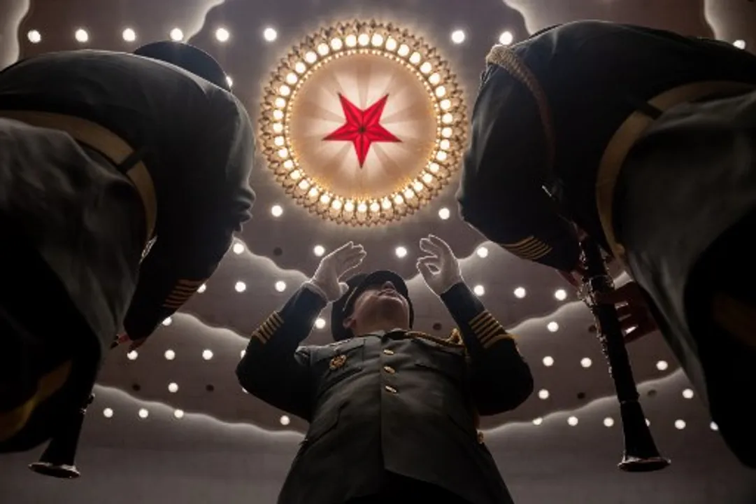  China's Great Hall of the People in Beijing Photograph:(AFP) 