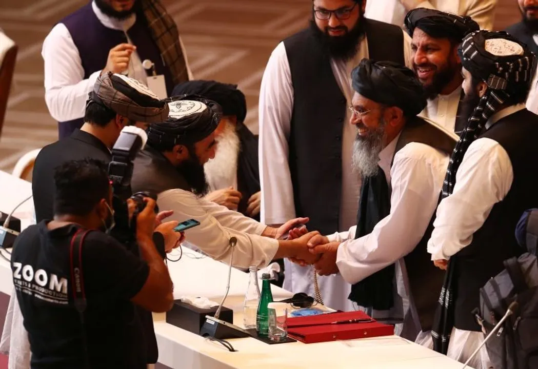  Taliban-Afghan peace talks Photograph:(Reuters) 