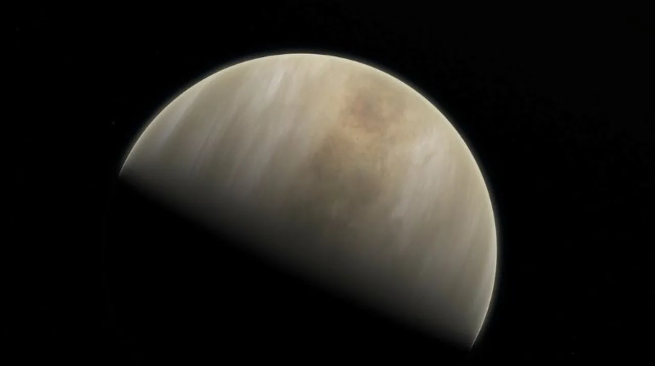  Artistic impression depicting the planet Venus Photograph:(Reuters) 