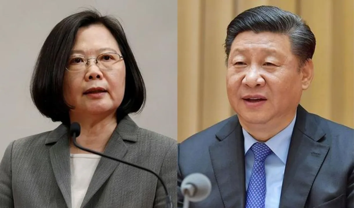  Tsai Ing-wen and Xi Jinping Photograph:(Reuters) 