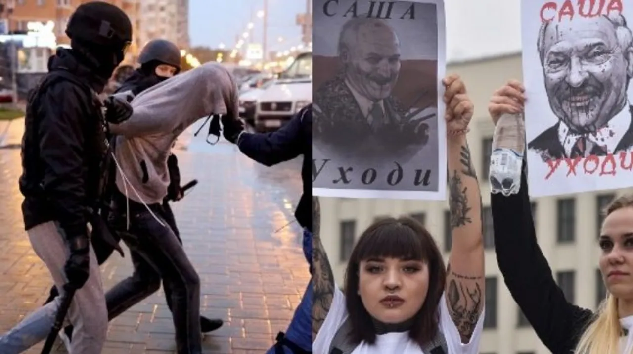  Protests in Belarus Photograph:(AFP) 
