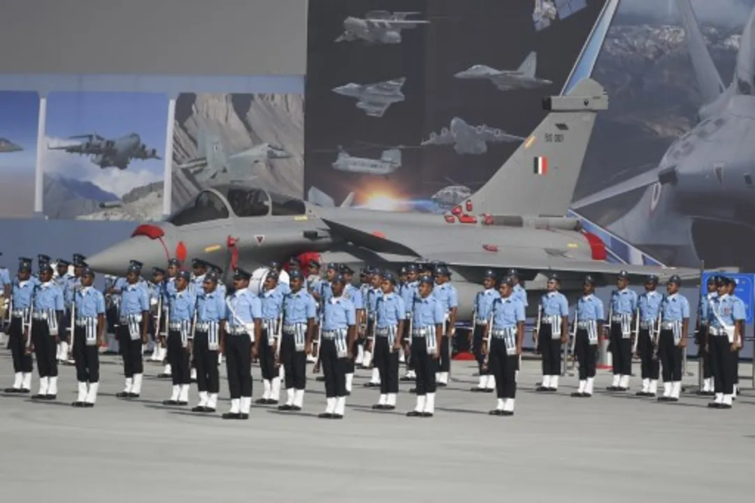  IAF Rafale fighter  Photograph:(AFP) 