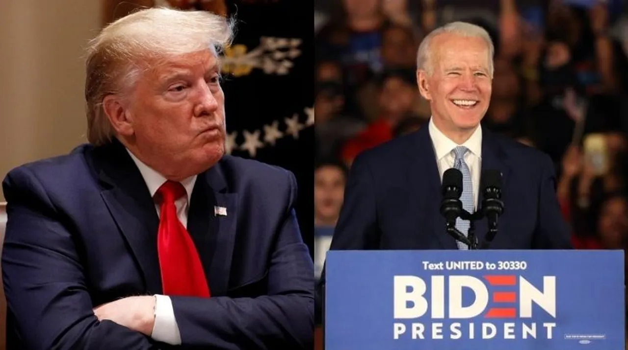  Donald Trump and Joe Biden Photograph:(Reuters) 