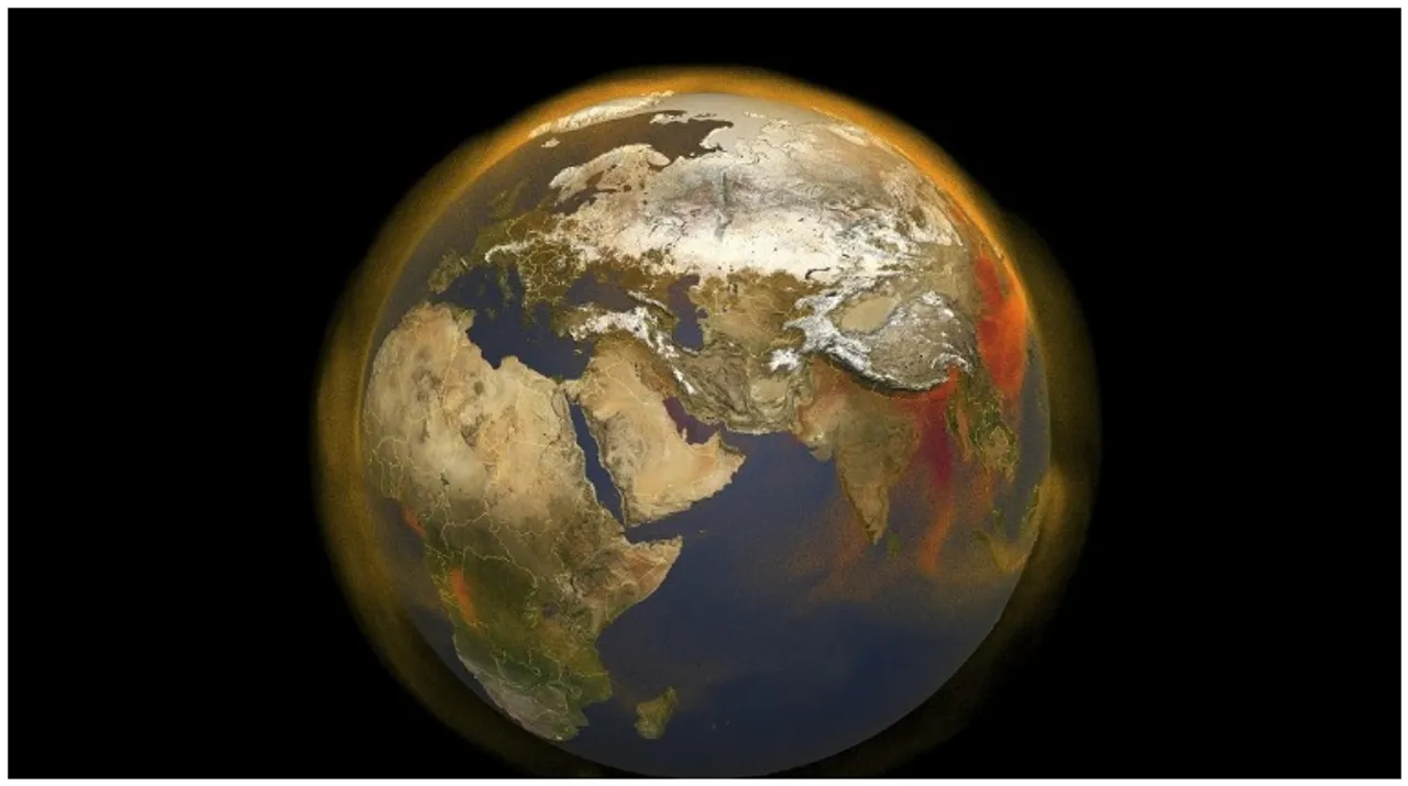  Global Warming Earth Photograph:(AFP) 