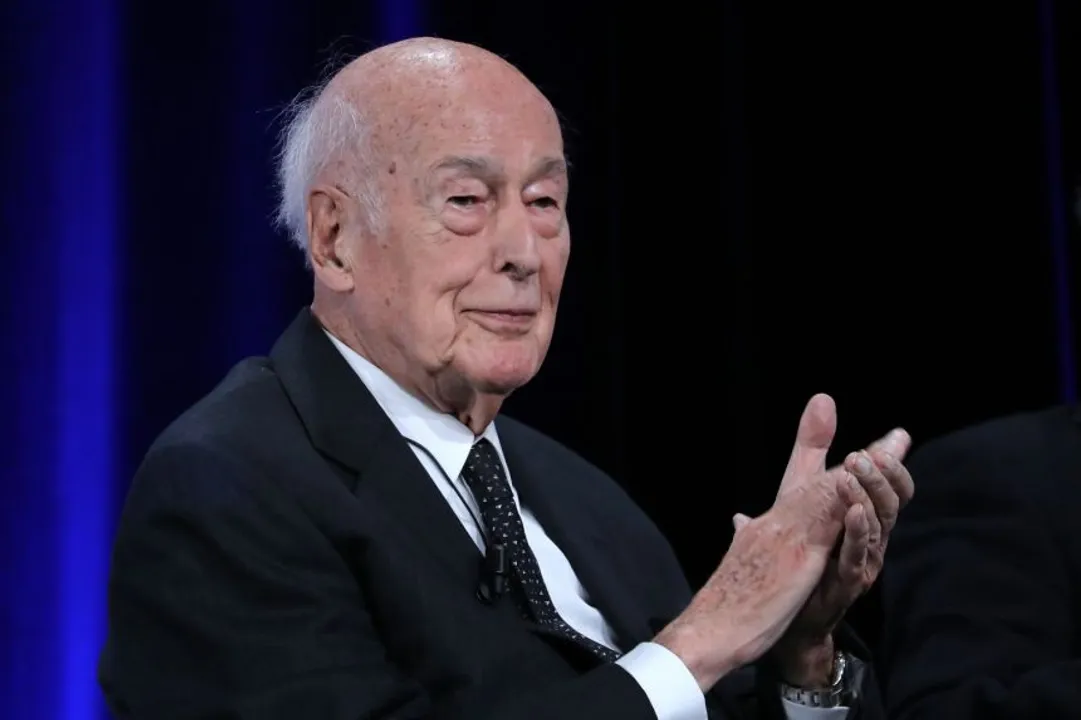  Former French president Giscard d'Estaing Photograph:(Reuters) 