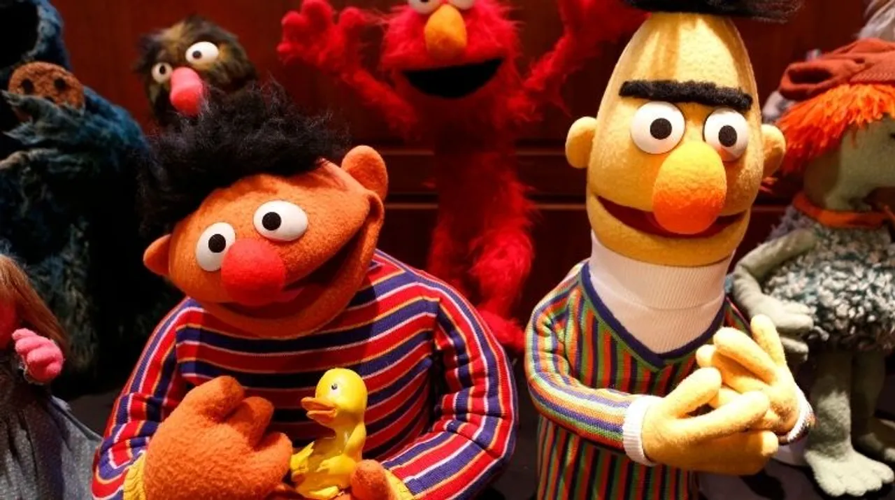  Puppets Ernie (L) and Bert from Sesame Street are seen after they were donated to the National Museum of American History to the Smithsonian's National Museum of American History in Washington Photograph:(Reuters) 