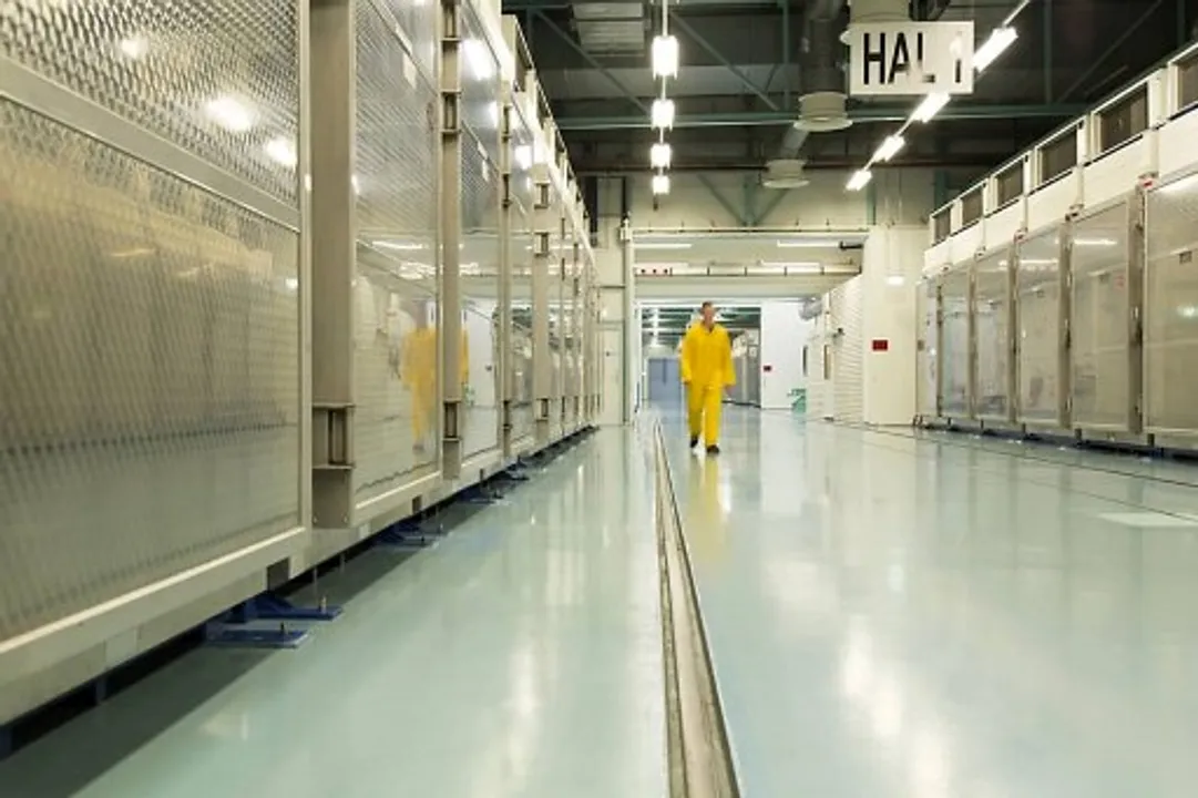 Interior of the Fordow Uranium Conversion Facility in Qom, Iran. Photograph:(AFP) 