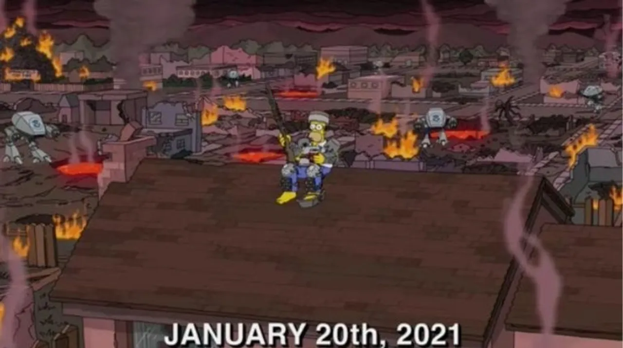  The Simpsons had predicted American Civil War in an episode a few months back Photograph:(X) 