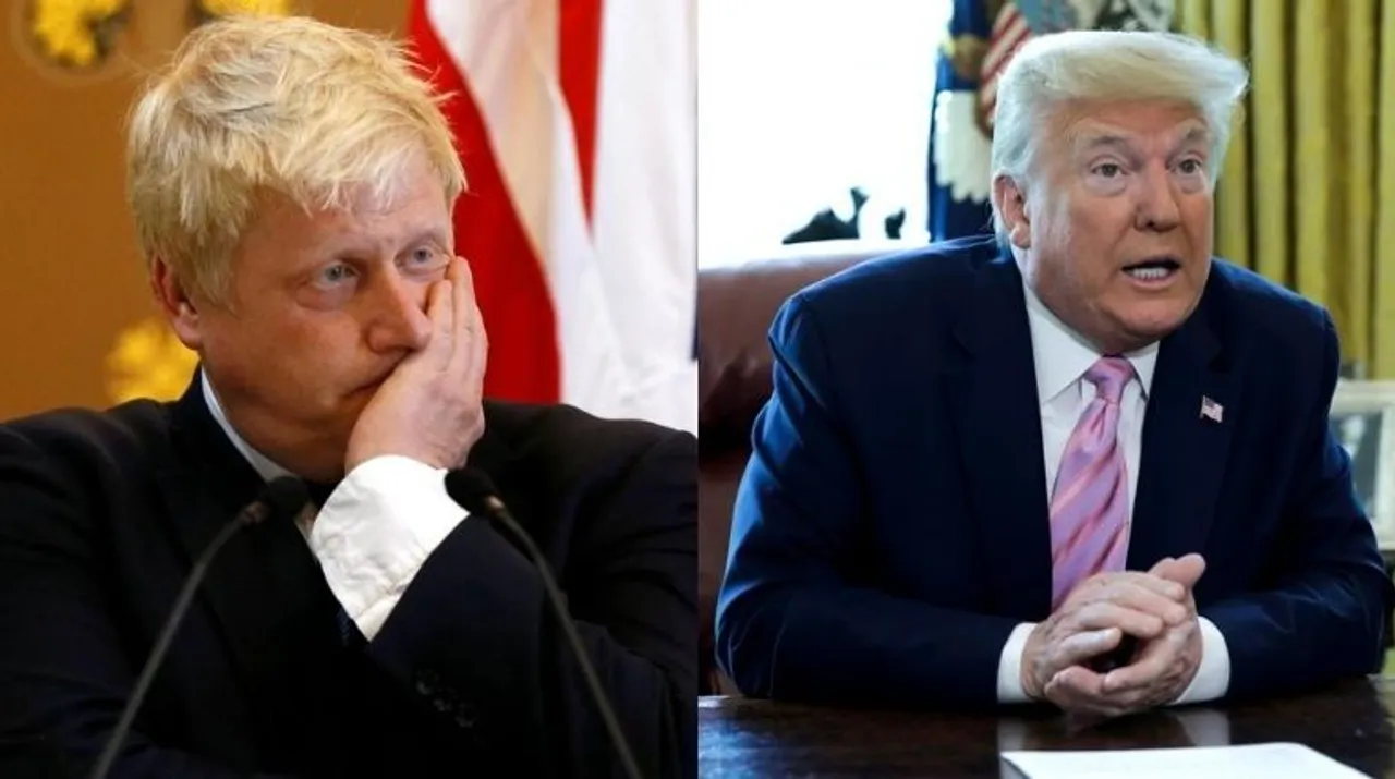  Donald Trump and Boris Johnson Photograph:(WION Web Team) 