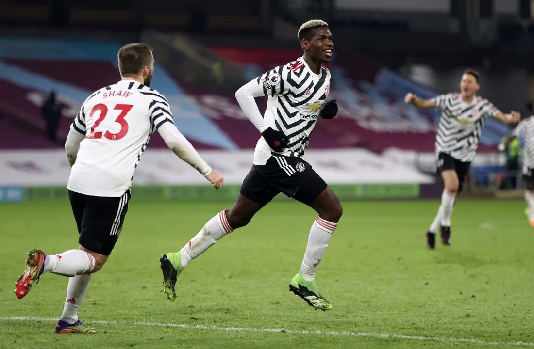  Pogba 'happy' when winning as Man Utd go top of the Premier League Photograph:(AFP) 