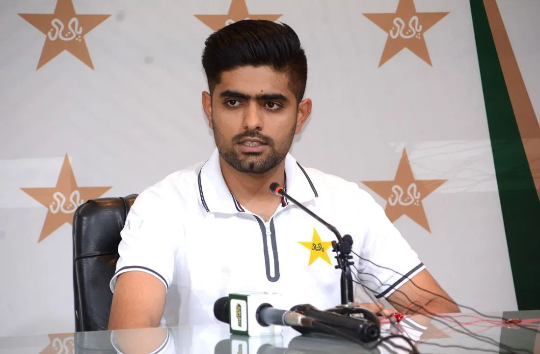  Sexual harassment case against Pakistan captain Babar Azam withdrawn Photograph:(AFP) 