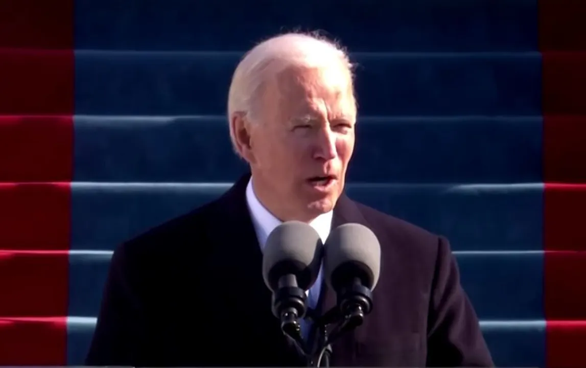  Joe Biden speech Photograph:(Reuters) 